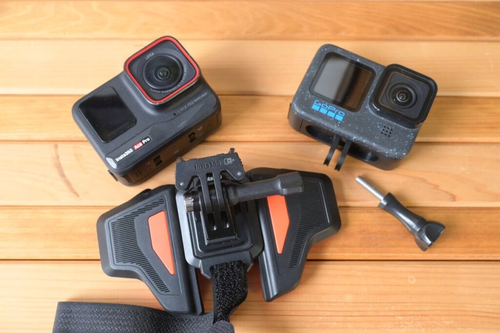 Insta360 Ace ProとGoPro HERO 12のマウント比較