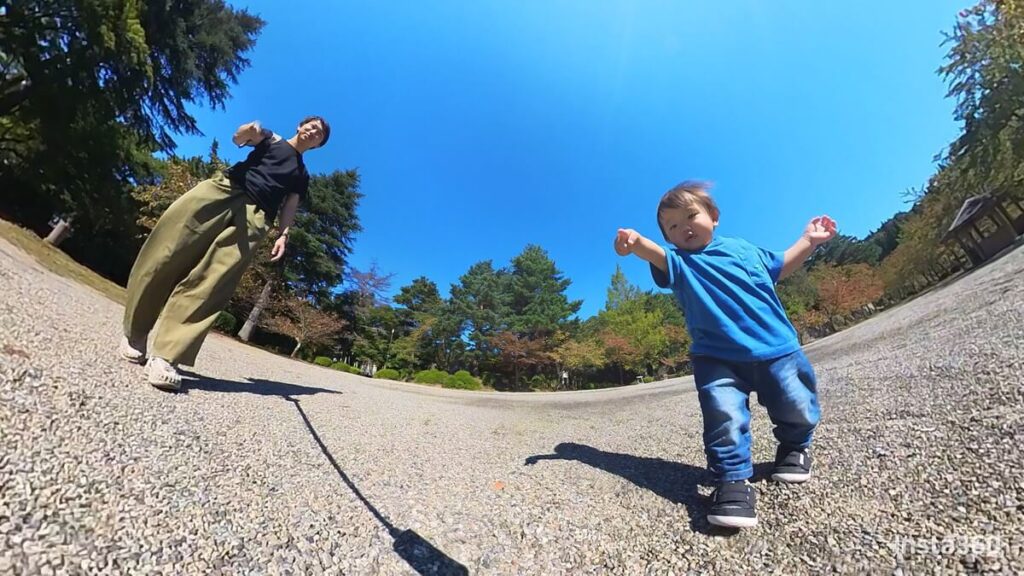 Insta360 X4で撮影した子供の写真