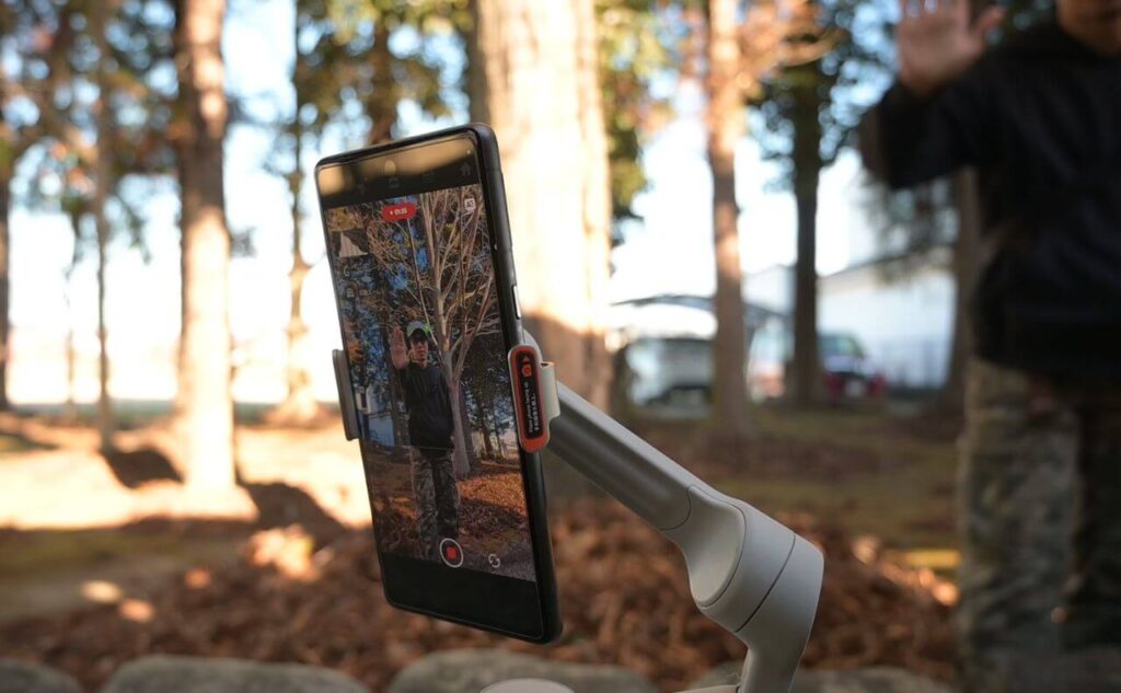Insata360 Flow 2 Proで追跡する様子