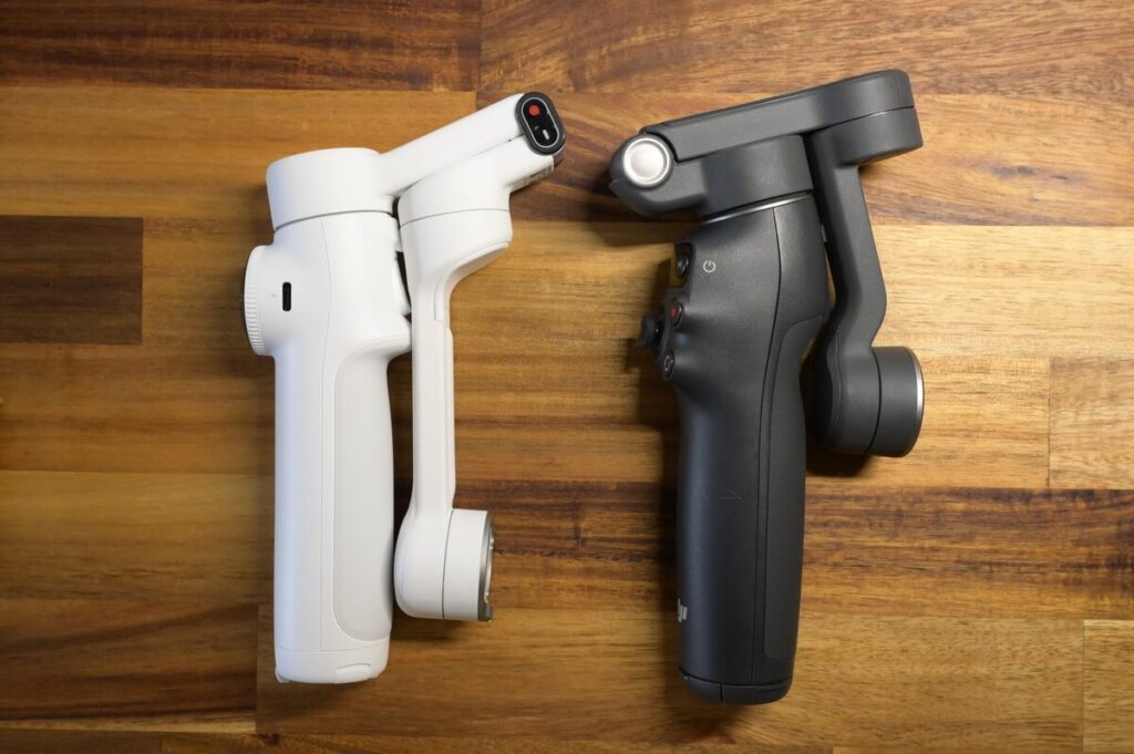 Insta360 Flow 2とDJI Osmo Mobile 7Pの比較
