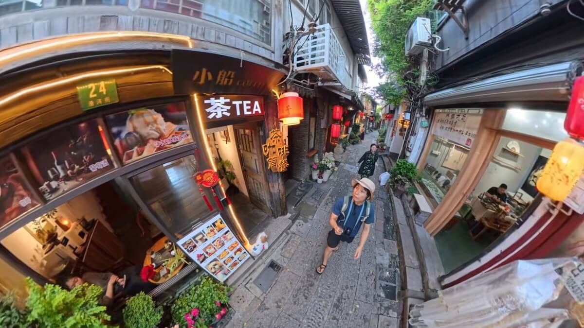 Insta360 X5で撮影した中国での写真