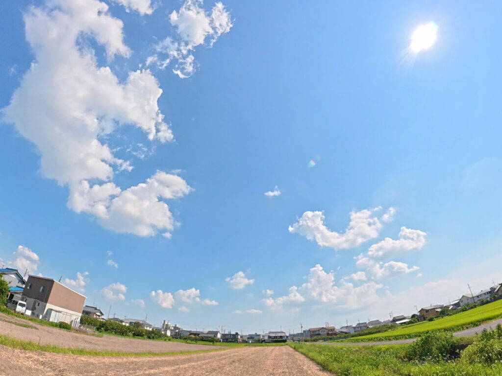 DJI Osmo 360の8K画質で撮影した空