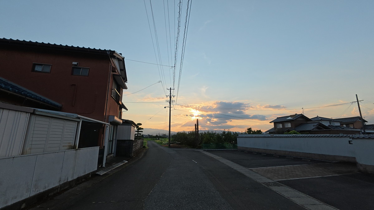 DJI Osmo Action 5 Proで撮影した夕方