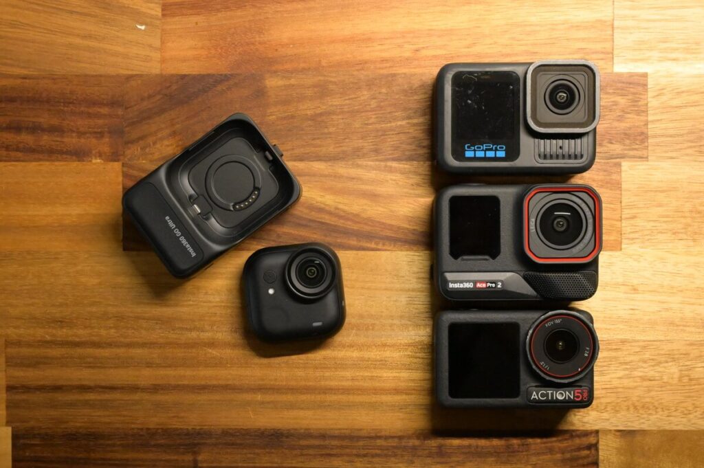 Insta360 GO Ultraとその他大手アクションカメラ