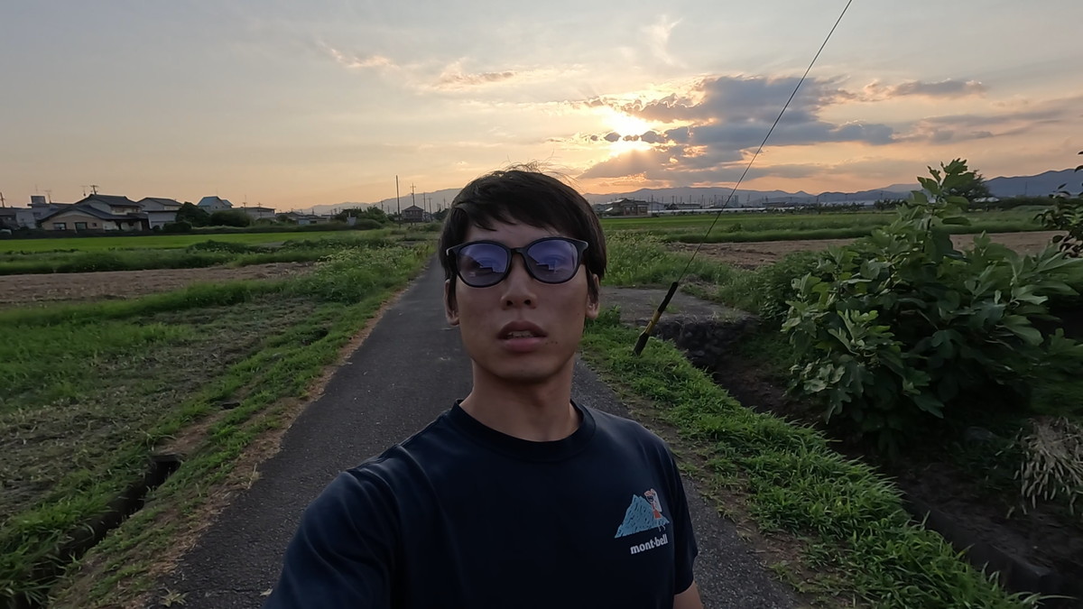 GoPro HERO13で撮影した夕方の逆光の自撮り