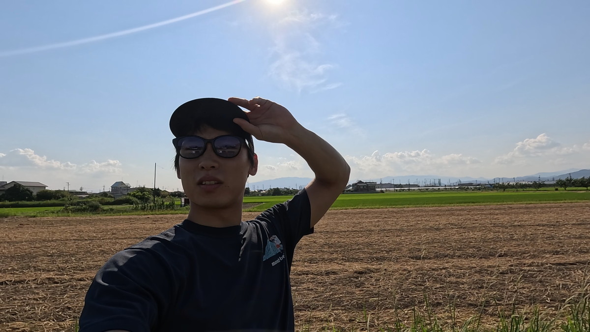 GoPro HERO13で撮影した逆光の自撮り