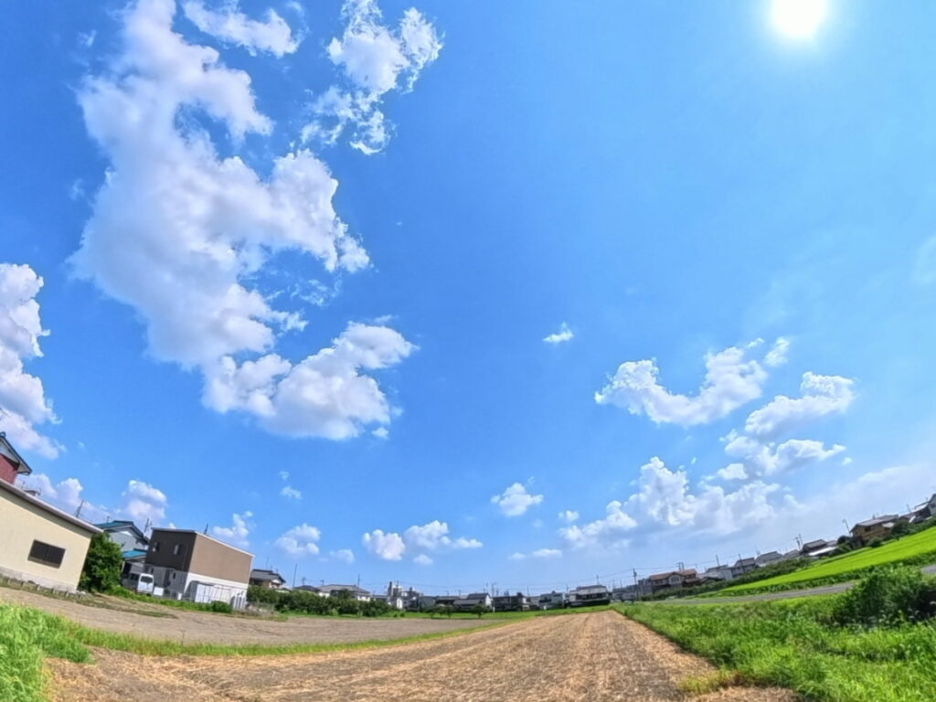 Insta360 X5で撮影した空