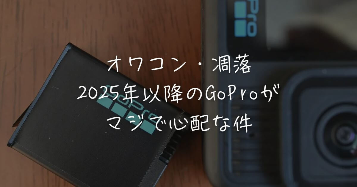 最近のGoProがユーザーをナメ過ぎている＆本気で心配な件について 