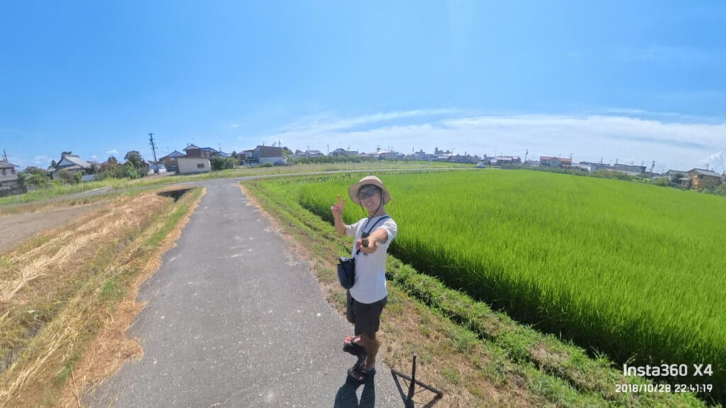 Insta360 X4で撮影した自撮り画像③