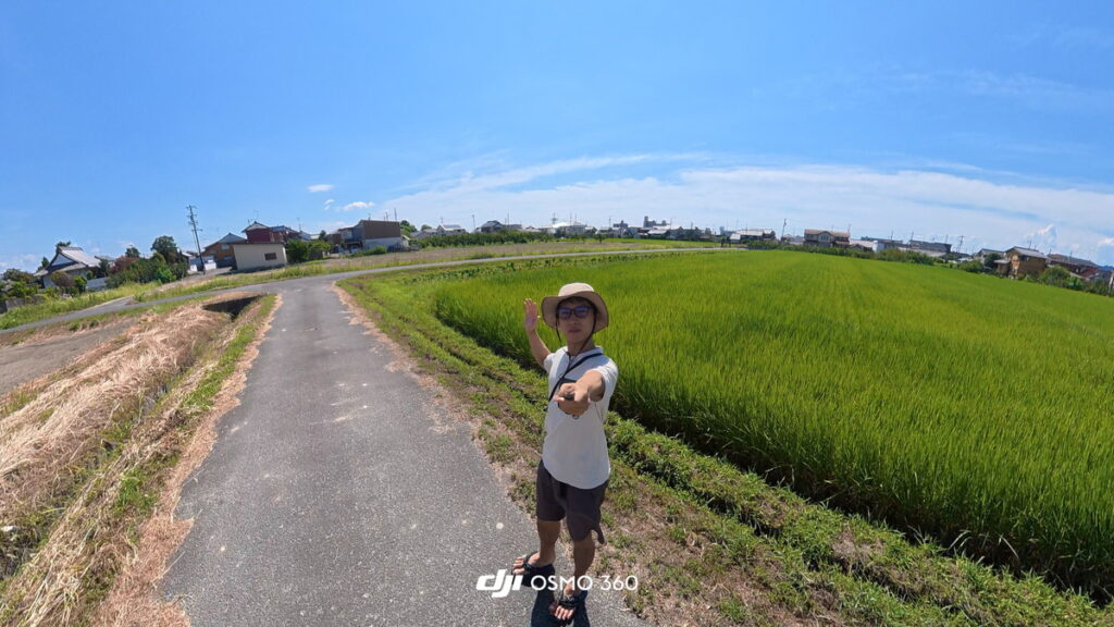 Osmo 360で撮影した自撮り③