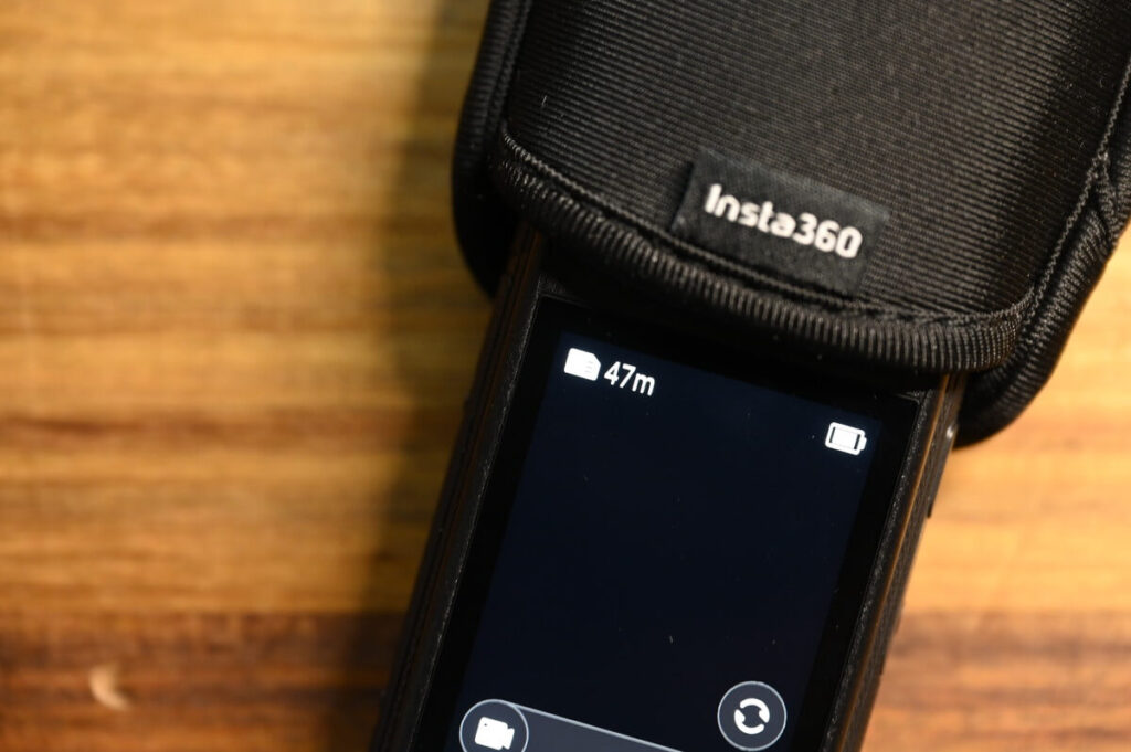 Inst360 X4 Airに64GBのSDカードを入れた時の撮影時間表示