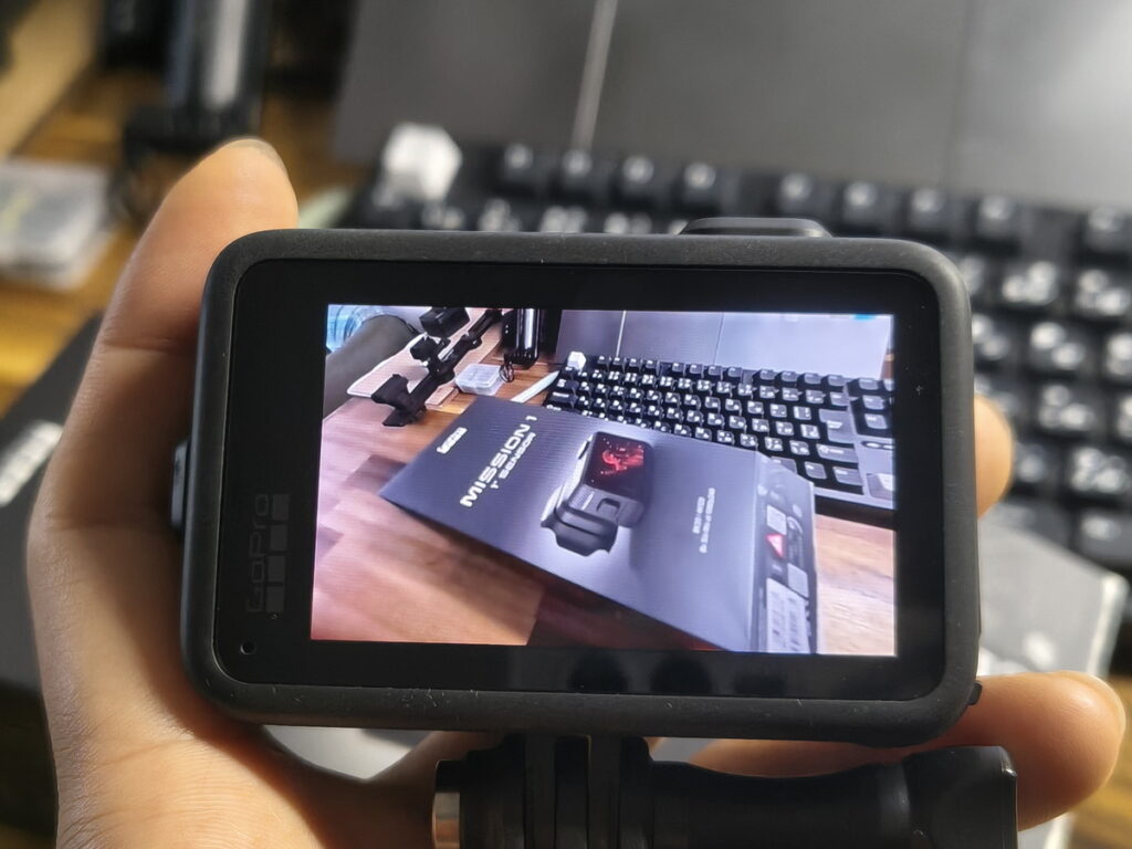 GoPro MISSION 1のスクリーン